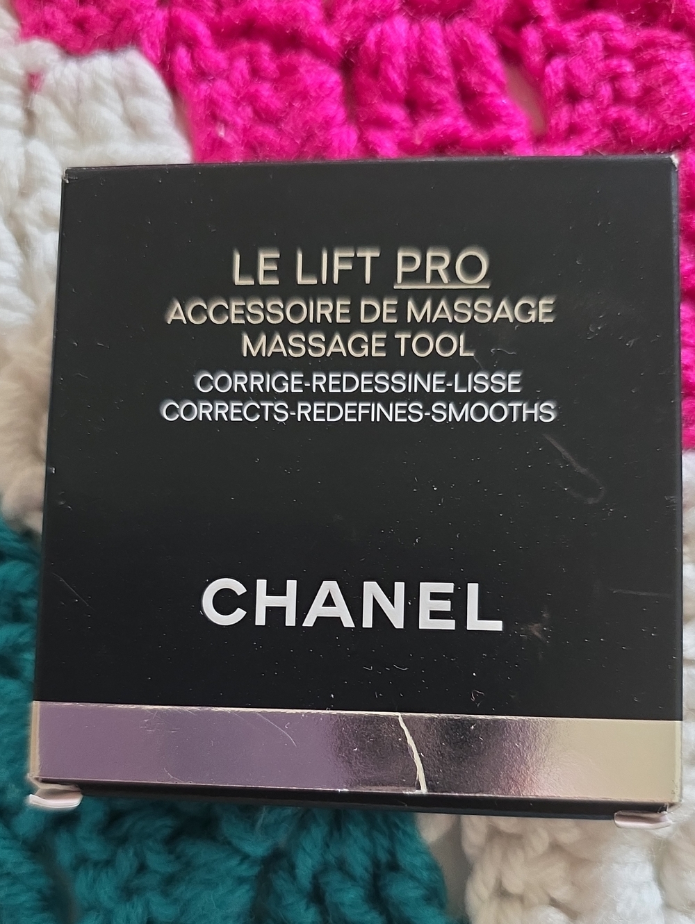 CHANEL Le Lift Pro Massage Tool Box - Black with Silver Trim
